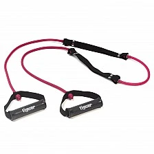 Фитнес ластик с дръжки Tiguar Double Tube 2.0. (Light – Purple)