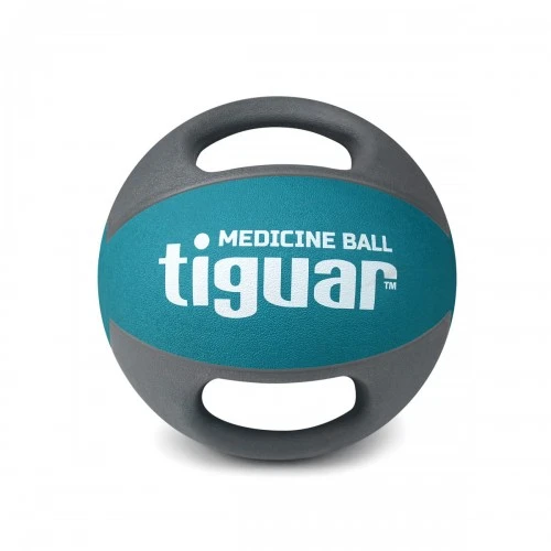 Медицинска топка Tiguar Medicine Ball with Handles 6,0 kg (Marine/Grey)