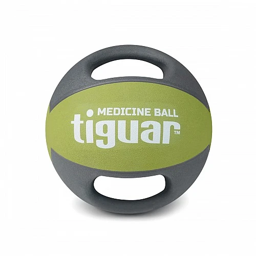 Медицинска топка Tiguar Medicine Ball with Handles 8,0 kg (Grey/Grey)