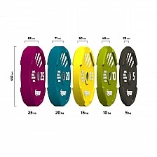 Цветен бъмпер диск Tiguar Rubber Color Bumper 25 kg