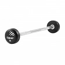 Права щанга с фиксирана тежест Tiguar Straight PU Barbell 15 kg