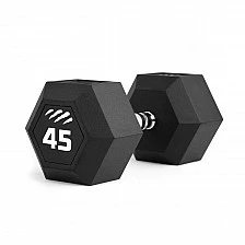 Шестоъгълен дъмбел Tiguar Hex Dumbbell 45 kg