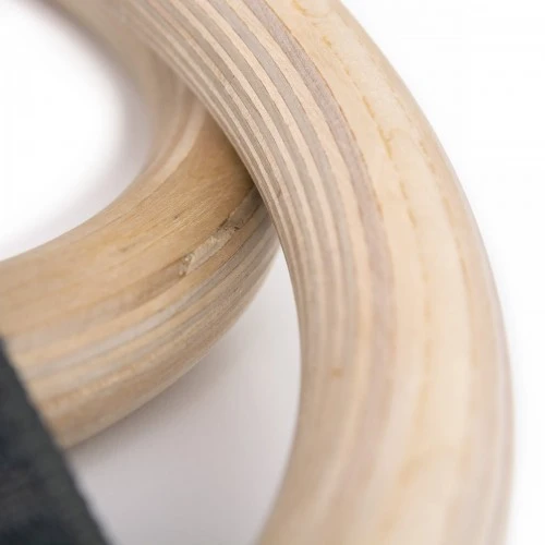 Дървени гимнастически халки Tiguar Alfa PRO Wooden Rings 2 pcs