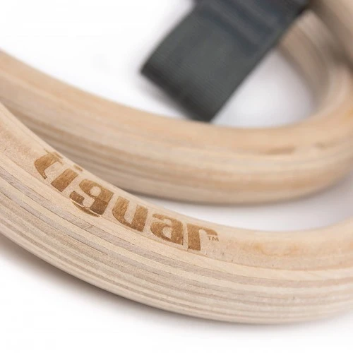 Дървени гимнастически халки Tiguar Alfa PRO Wooden Rings 2 pcs