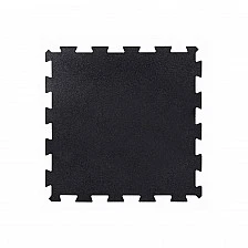 Каучукова фитнес настилка тип пъзел Tiguar SLICE – 15 mm, 98 × 98 cm, Black