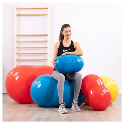 Фитнес топка фъстък Physio Roll 70 см