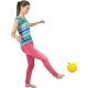 Sport ball f20cm - yellow with elastic band