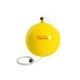 Sport ball f20cm - yellow with elastic band