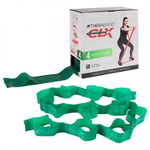 CLX лента с 11 примки Thera Band Consecutive Loops – 22м зелена