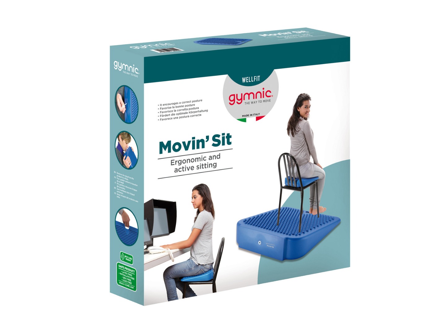 Μαξιλάρι στάσης Movin Sit - Μπλε