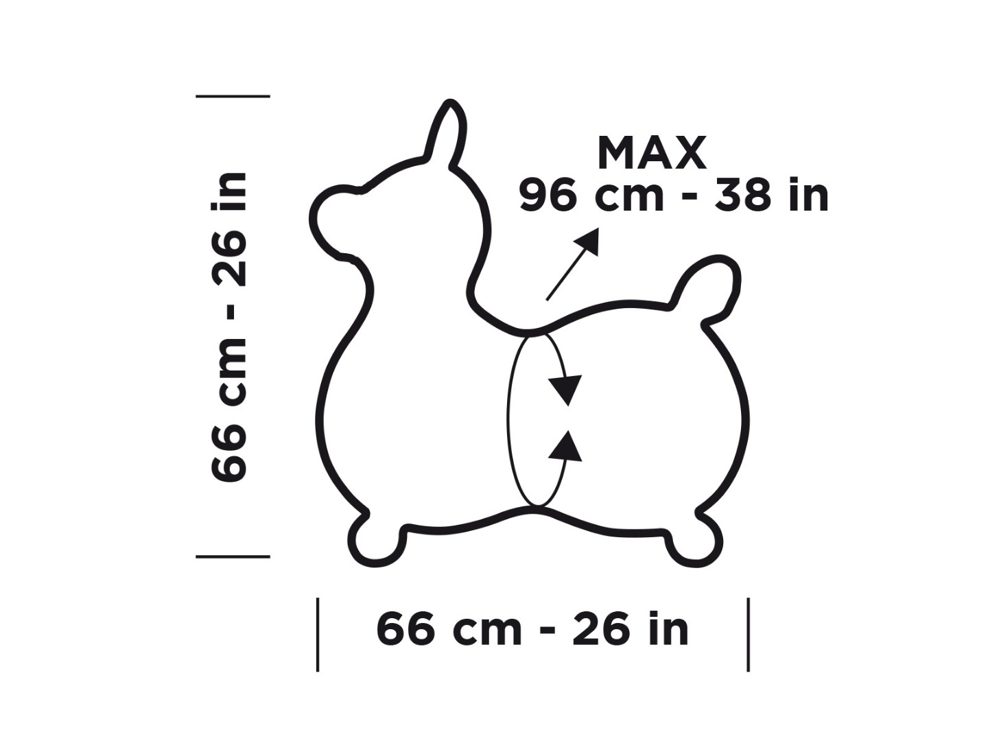 Rody Max Bouncy Horse Large