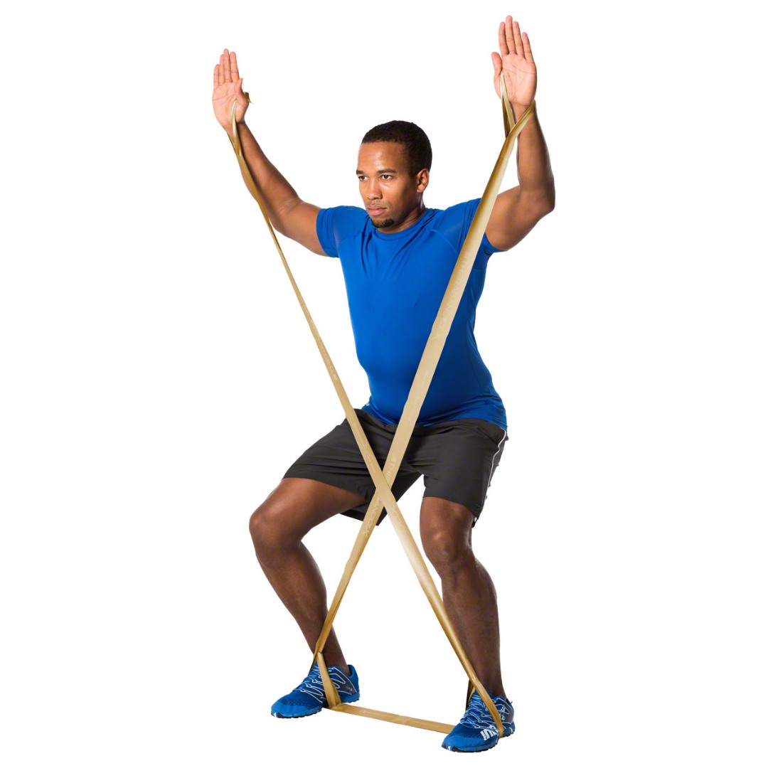 CLX лента с 11 примки Thera Band Consecutive Loops –  22м златна