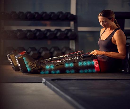 RecoveryAir JetBoots PRO Plus lymphatic drainage boots with LED light