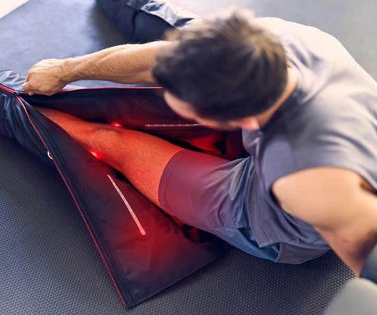 RecoveryAir JetBoots PRO Plus lymphatic drainage boots with LED light