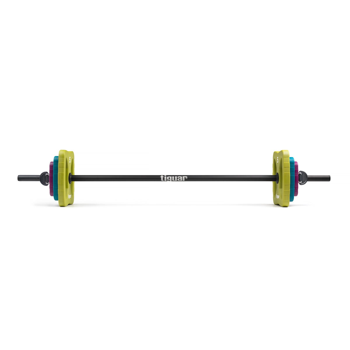 Комплект лост с тежести Tiguar Power Gym – Butterfly Version V2 (2 × 1,25 kg; 2 × 2,5 kg; 2 × 5 kg; Bar; 2 × Collar), PU