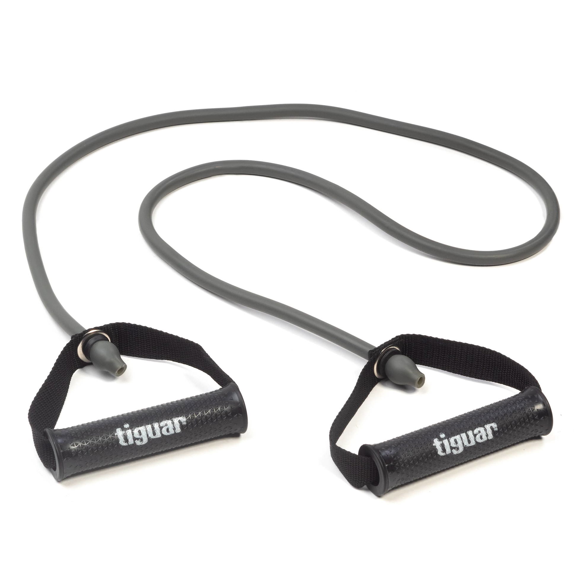 Фитнес ластик с дръжки Tiguar Maxi Tube 2.0. (Hard – Grey)