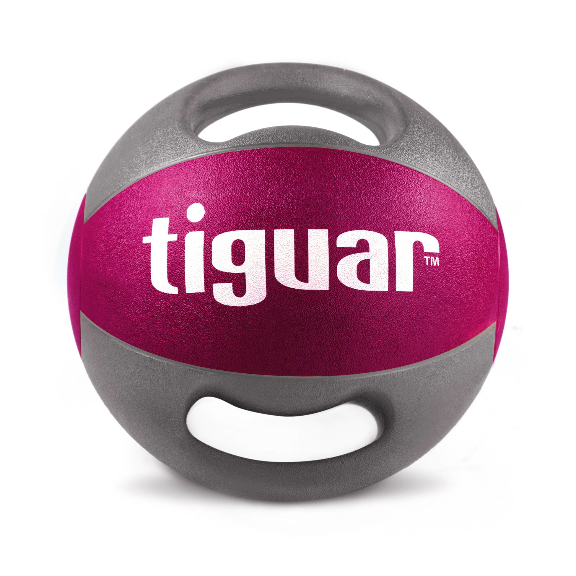 Медицинска топка Tiguar Medicine Ball with Handles 5,0 kg (Purple/Grey)