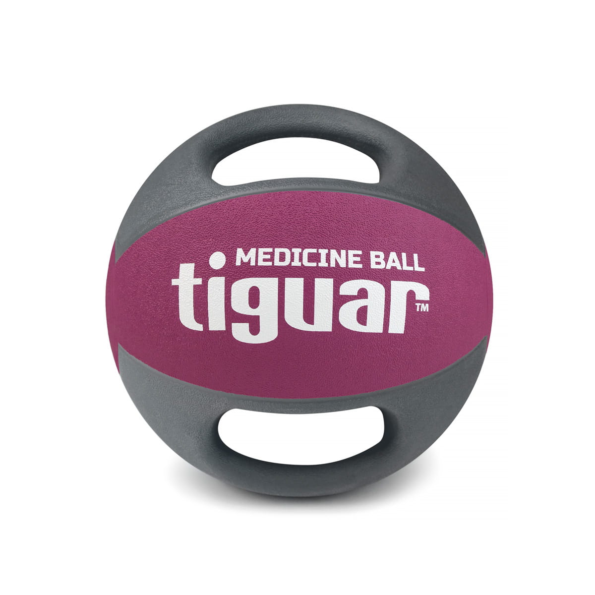 Медицинска топка Tiguar Medicine Ball with Handles 5,0 kg (Purple/Grey)