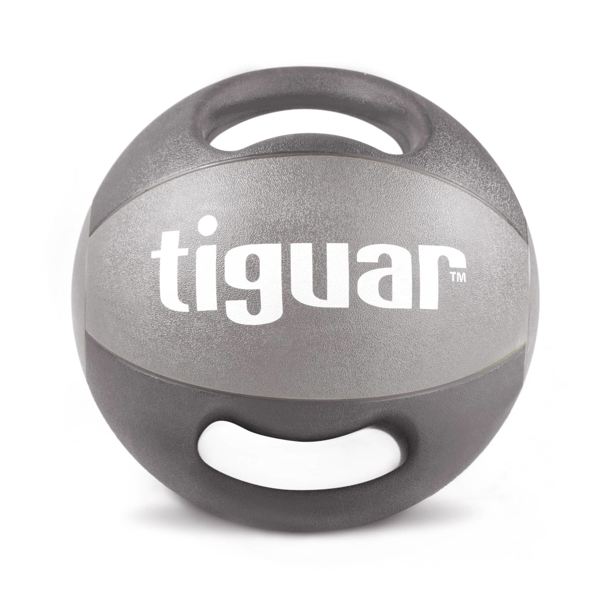 Медицинска топка Tiguar Medicine Ball with Handles 8,0 kg (Grey/Grey)