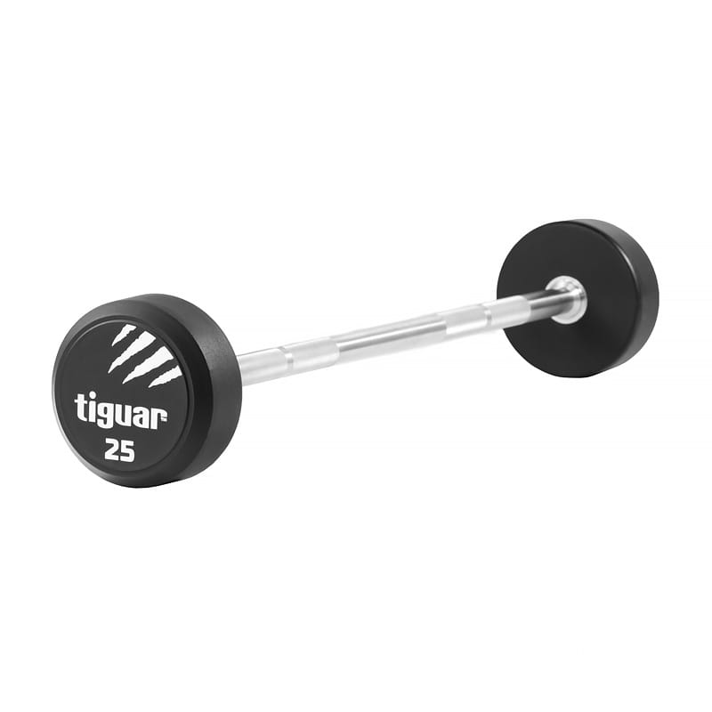 Права щанга с фиксирана тежест Tiguar Straight PU Barbell 25 kg