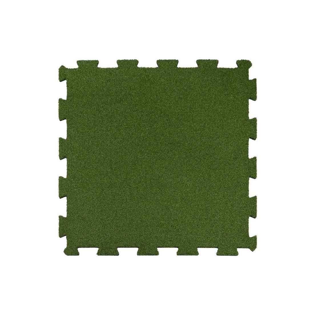 Фитнес настилка с изкуствена трева Tiguar GRASS – 20 mm + 10 mm Grass, 98 × 98 cm, Green