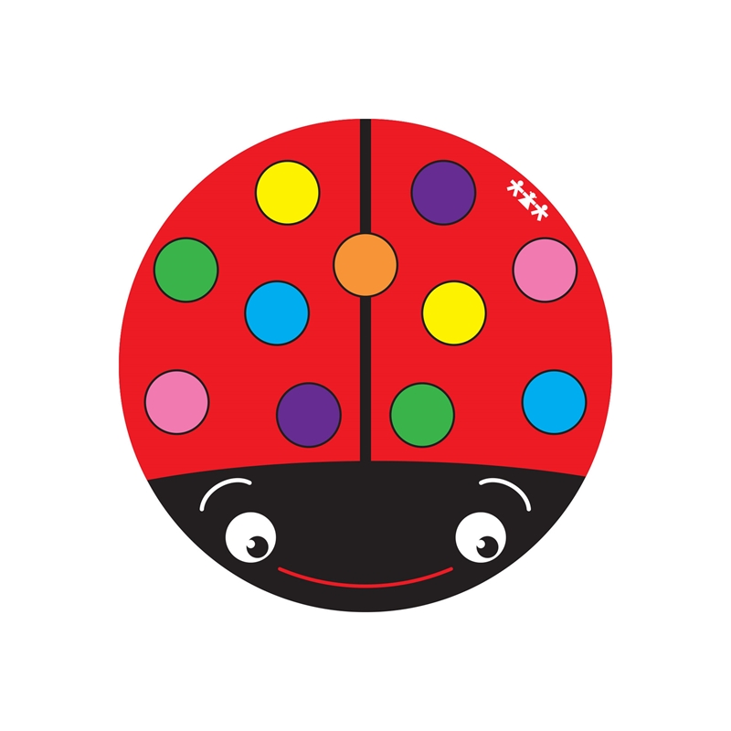 Nowa Szkola Ladybug rug, round, diameter 2 m