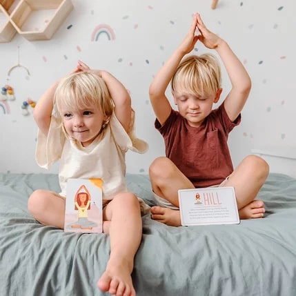 Educational Yoga card game 4 in 1