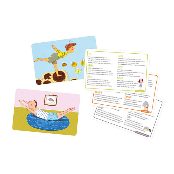Educational Yoga card game 4 in 1